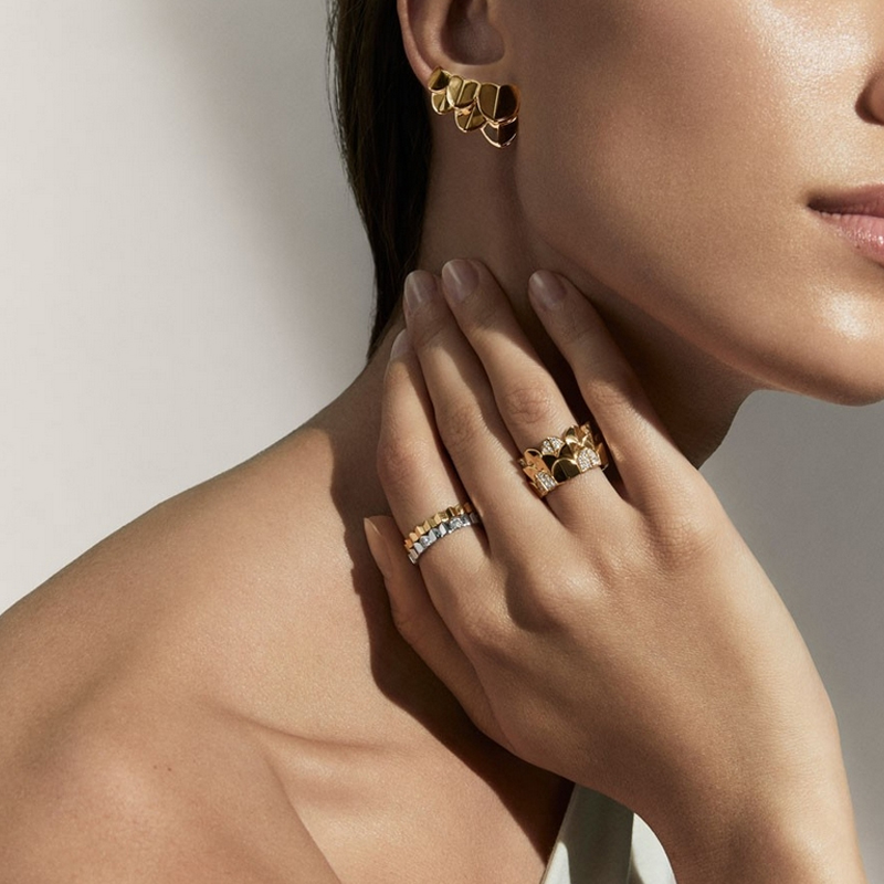 Украшения FRED Une Île d'Or из желтого и белого золота с бриллиантами