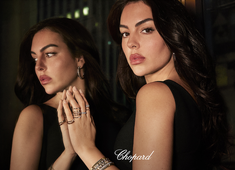 Джорджина Родригес в украшениях Chopard Ice Cube