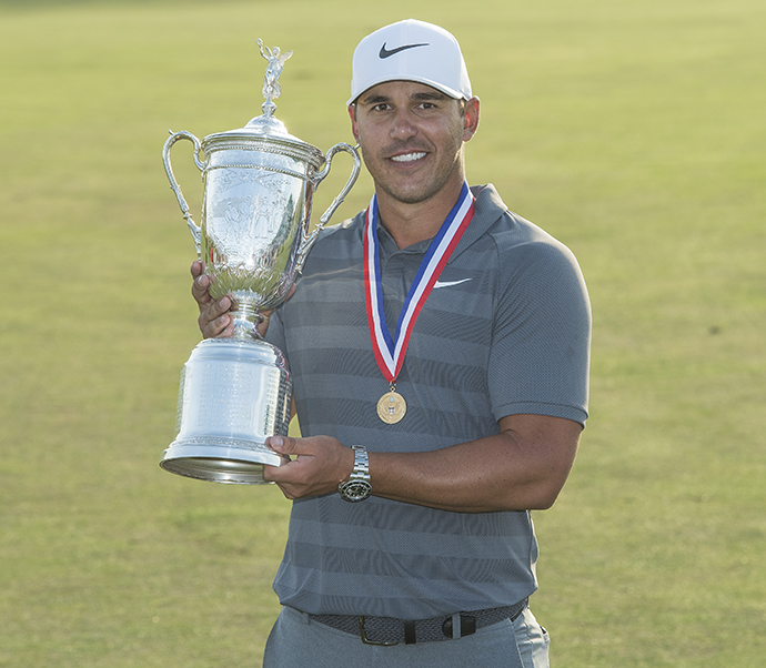 Победитель U.S. Open 2018 Брукс Коепка в часах Rolex