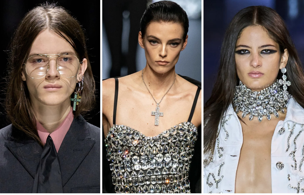  На фото модели с показов: Gucci || Dolce & Gabbana || Philipp Plein