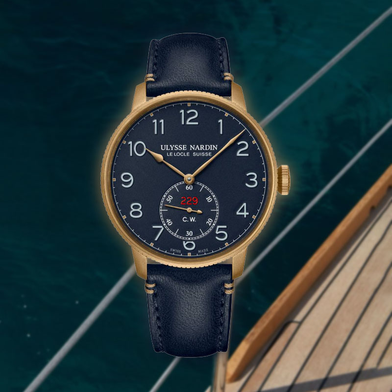 Лимитированные часы Ulysse Nardin Marine Torpilleur в 44 мм корпусе из стали и бронзы
