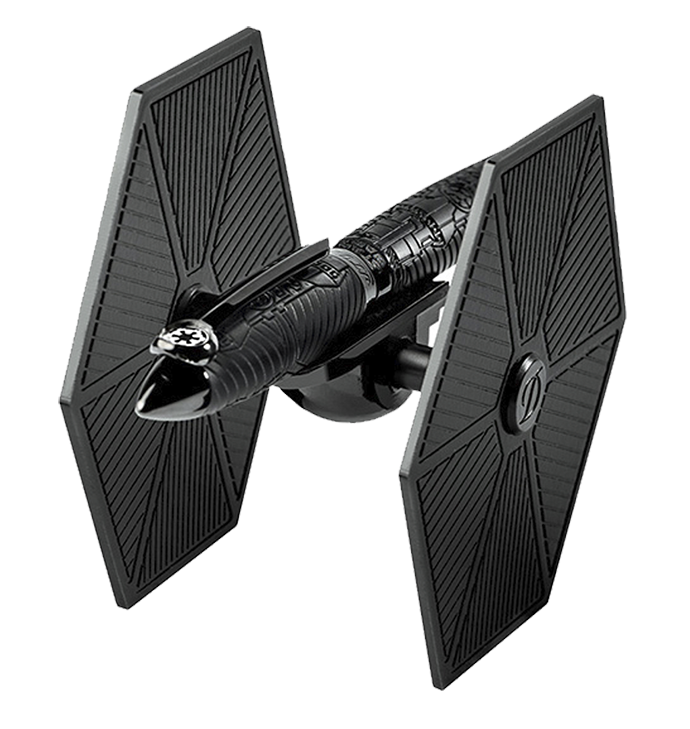 Ручка S.T. Dupont Star Wars TIE Fighter на подставке с отделкой материалом Ceramium A.C.T.