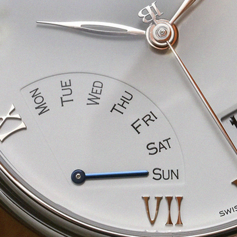 Ретроградный указатель на часах Blancpain Villeret