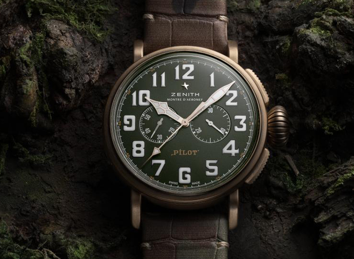 Хронограф Zenith Pilot Type 20 Adventure в корпусе из бронзы