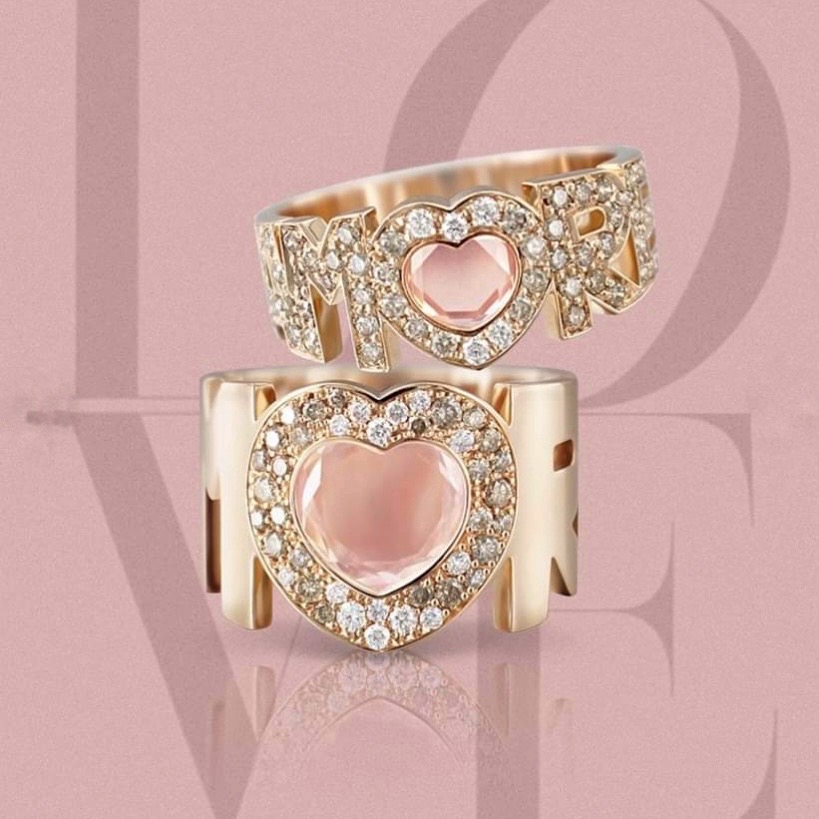 Кольца Pasquale Bruni Amore из розового золота с бриллиантами Кольца Pasquale Bruni Amore из розового золота с бриллиантами