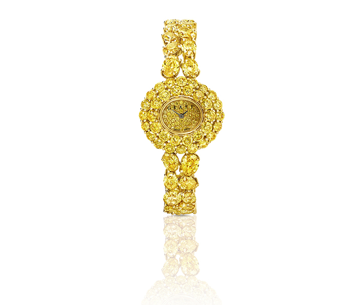 Часы Graff High Jewellery c желтыми бриллиантами общим весом 32 к