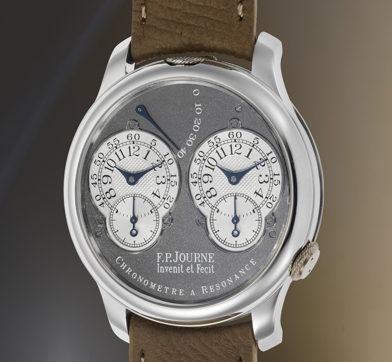  Часы F.P. Journe No. 99/99-01 R в 40 мм корпусе из платины с указателем времени второго часового пояса 