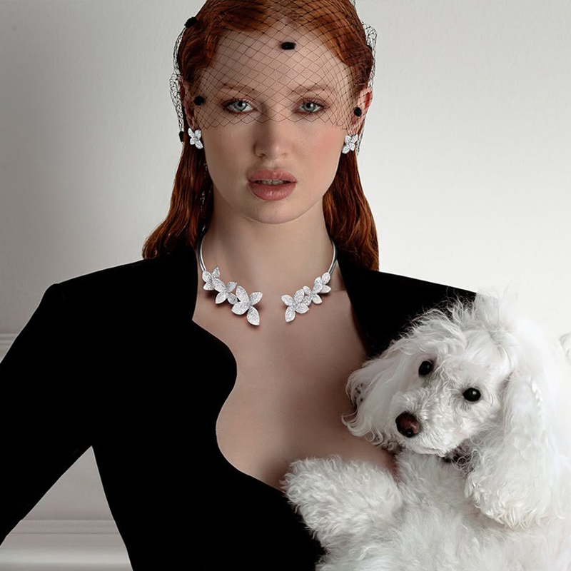 На фото: колье и серьги Pasquale Bruni Giardini Segreti