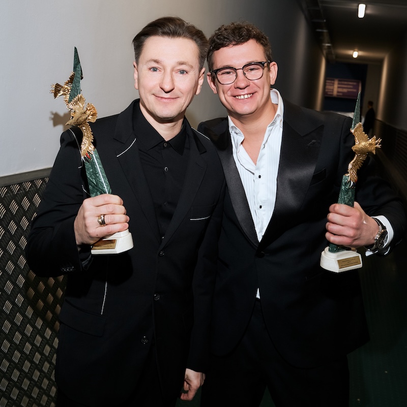 Лучшие актеры кино Сергей Безруков и Никита Кологривый 