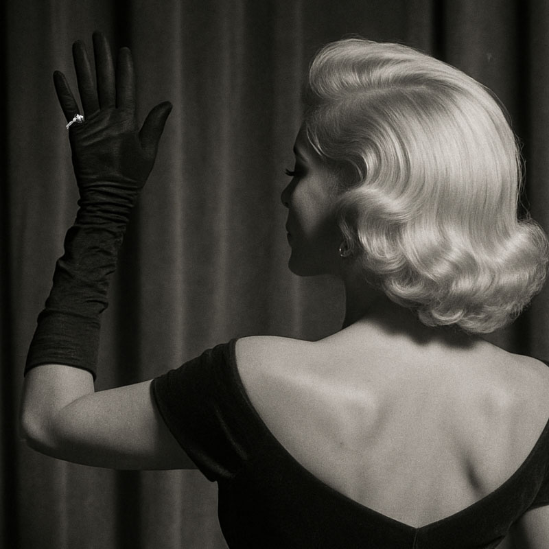 Кольцо Casato Marilyn из белого золота с бриллиантами и черной эмалью