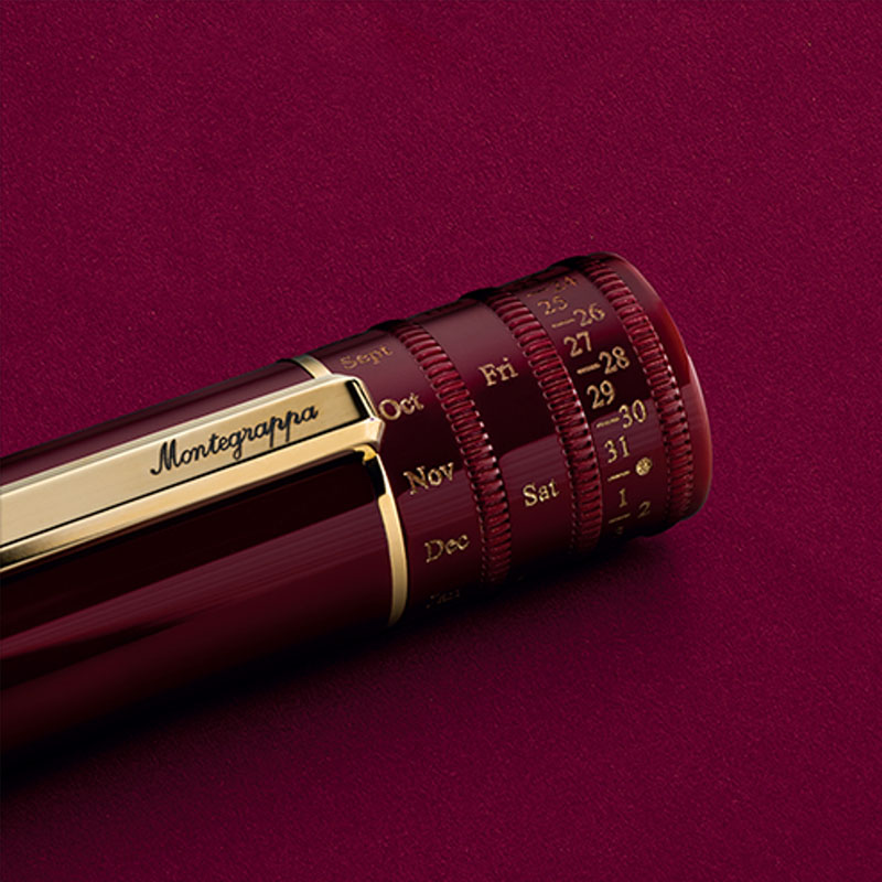 Лимитированная ручка Montegrappa Anytime с позолотой и вечным календарем с тремя циферблатами