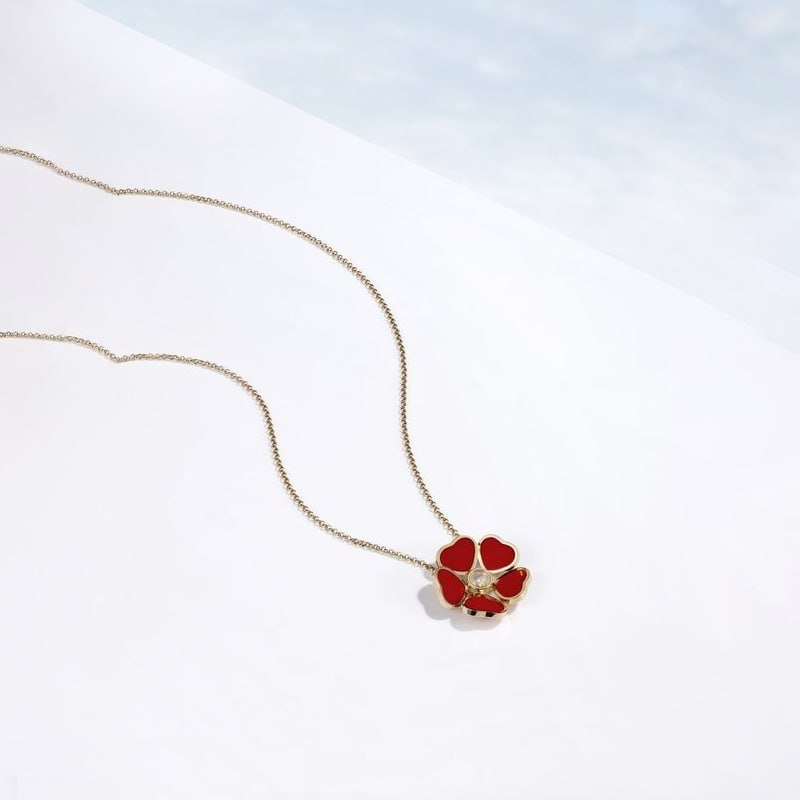 Кулон Chopard Happy Diamonds из розового золота с бриллиантом Кулон Chopard Happy Diamonds из розового золота с бриллиантом