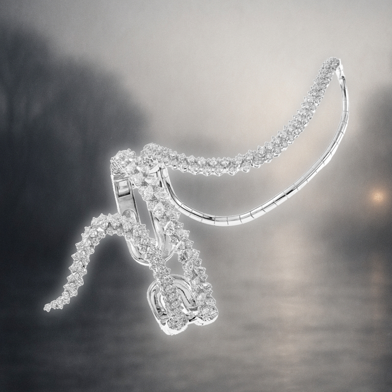 Браслет Yeprem Classic из белого золота с бриллиантами