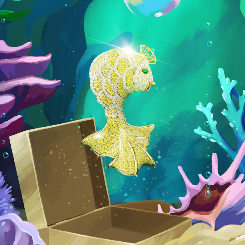 Брошь Mercury Classic