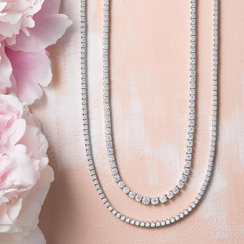Колье Mercury Classic из белого золота с бриллиантами