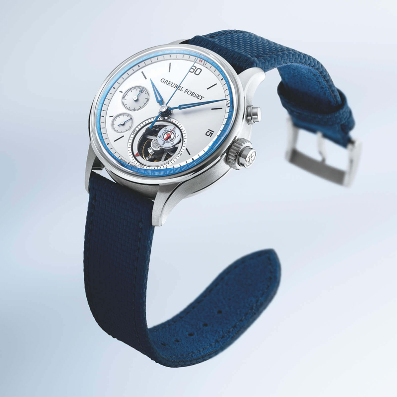 Часы Greubel Forsey Nano Foudroyante в 37,9 мм корпусе из белого золота с функцией Flyback-хронографа