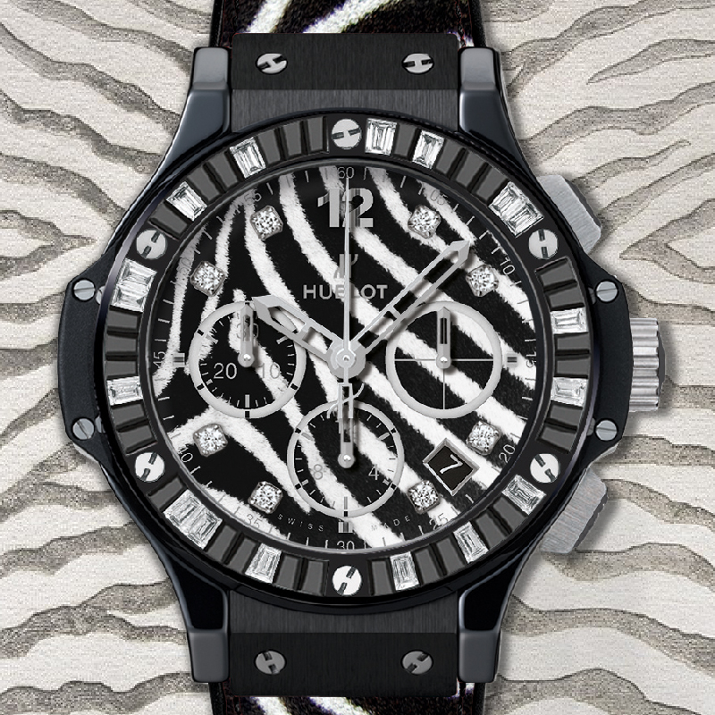 Хронограф Hublot Big Bang Zebra Bang в 41 мм корпусе из черной керамики