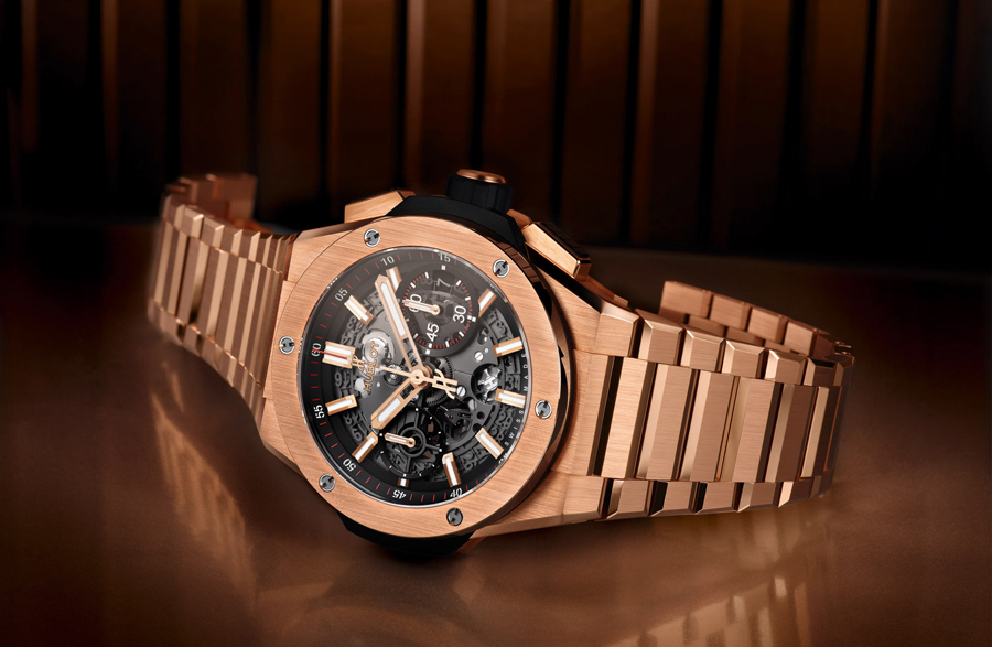 Часы Hublot Big Bang Integral King Gold в 42 мм корпусе из розового золота King Gold с интегрированным браслетом