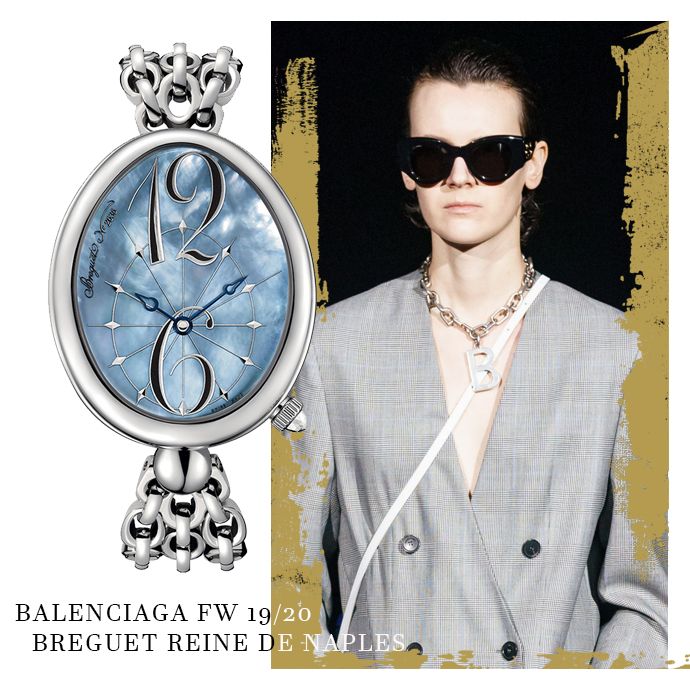 Часы Breguet Reine de Naples || модель с показа Breguet Balenciaga FW 19/20