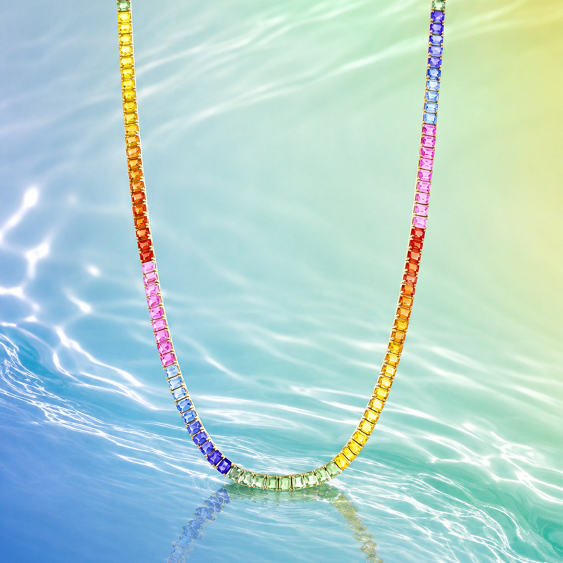 На фото: колье Mercury Rainbow