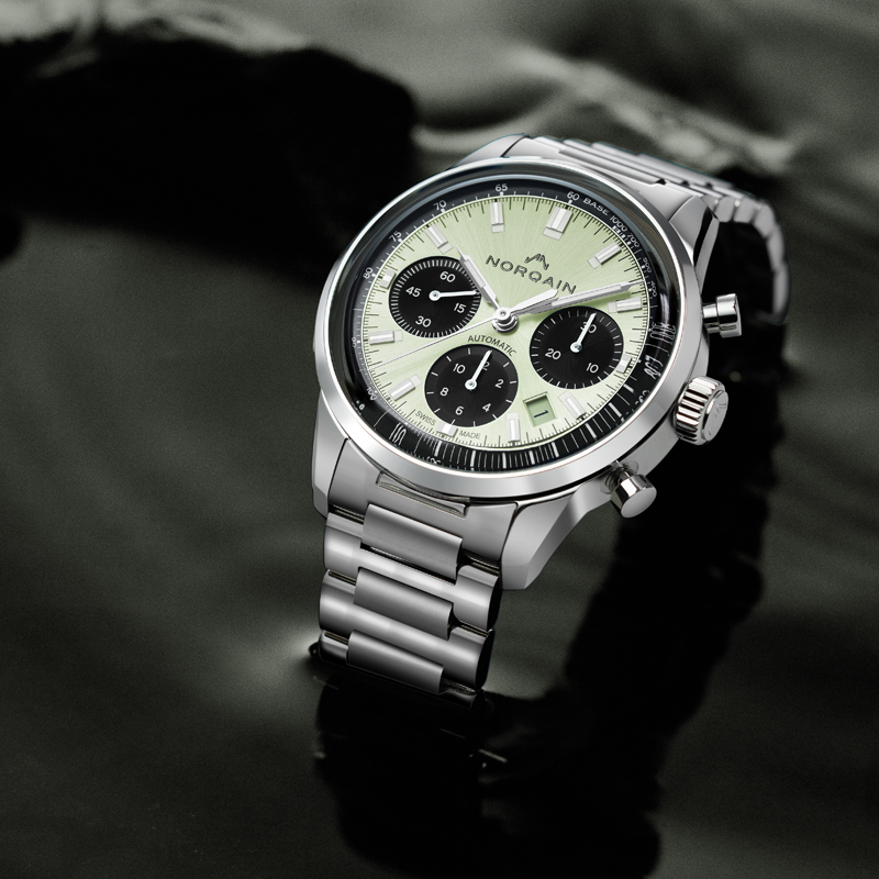 Хронограф NORQAIN Freedom 60 Chrono в 40 мм корпусе из стали с указателем даты Хронограф NORQAIN Freedom 60 Chrono в 40 мм корпусе из стали с указателем даты