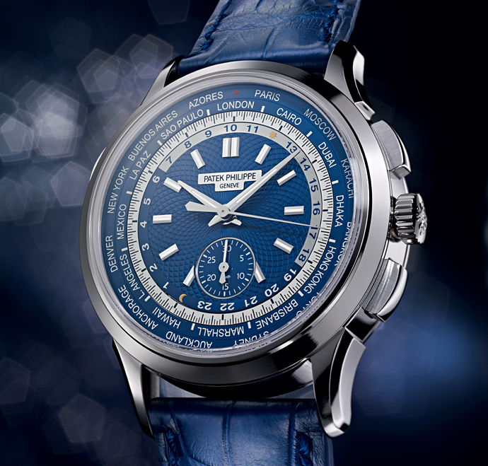 Хронограф Patek Philippe Complications в корпусе из белого золота с функцией GMT