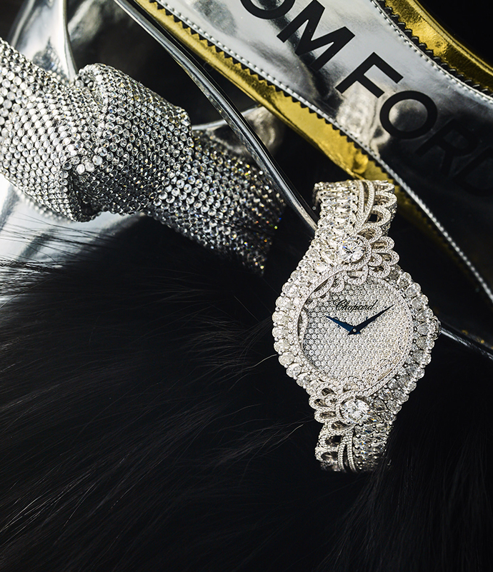 Часы Chopard High Jewellery в корпусе из белого золота с бриллиантами (ограниченная серия - 1 экземпляр)