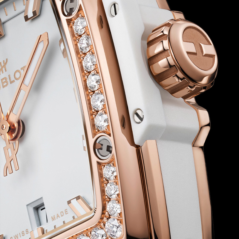 Часы Hublot Spirit of Big Bang в 39 мм корпусе из розового золота с бриллиантами и датой