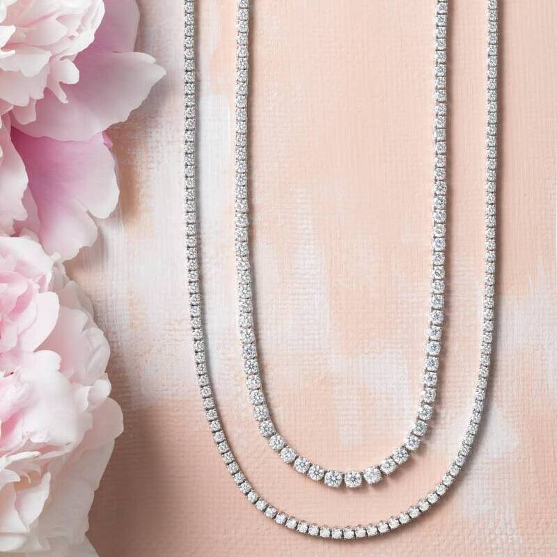 Колье Mercury Classic из белого золота с бриллиантами