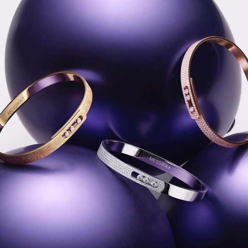 Браслеты Messika Move Noa из белого, желтого и розового золота с бриллиантами