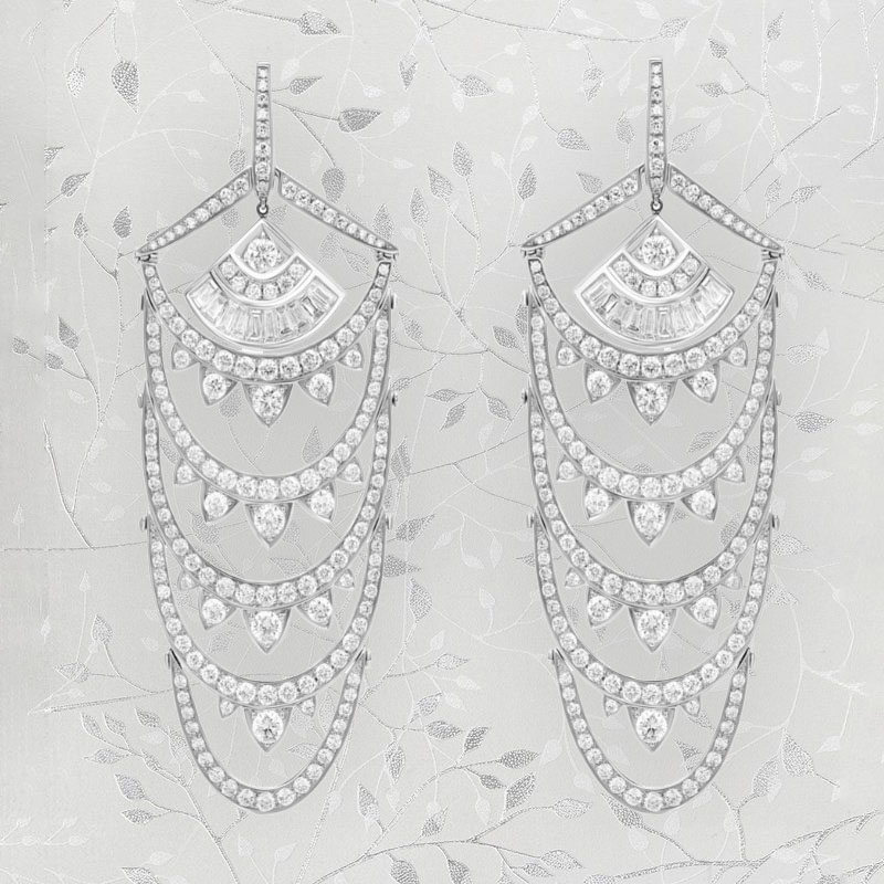 Серьги Stephen Webster Couture Voyage из белого золота с бриллиантами