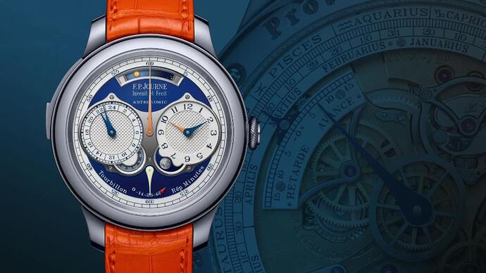  Часы F. P. Journe Astronomic Blue, розовое золото, хром. Цена продажи — 1,8 миллионов швейцарских франков