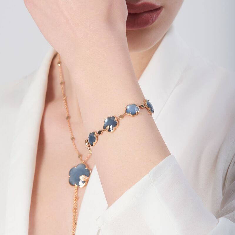 Украшения Pasquale Bruni Ton Joli из розового золота с лунным камнем, ониксом и бриллиантами