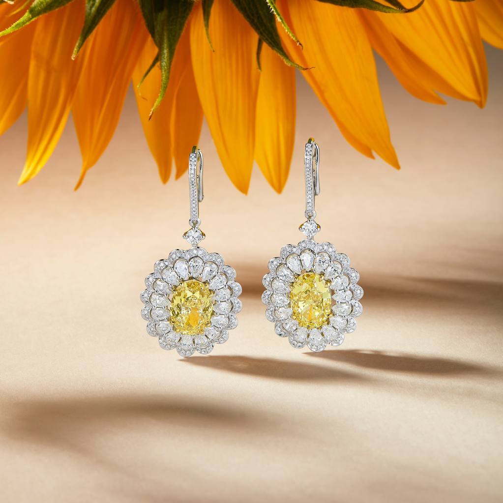 Серьги Chopard High Jewellery из белого золота с бриллиантами