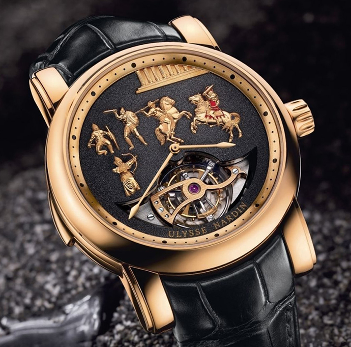 Часы Ulysse Nardin Alexander The Great с турбийонами, жакермами и Вестминстерским боем