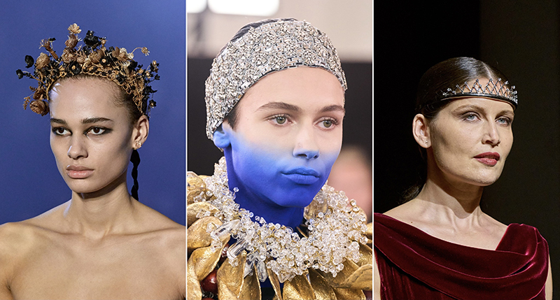 На фото модели с показов (слева направо): Christian Dior || Schiaparelli || Jean Paul Gaultier 