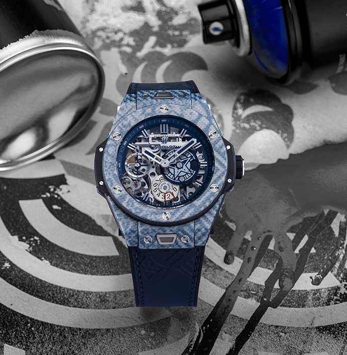 Часы Hublot Big Bang Meca-10 Shepard Fairey Blue 
