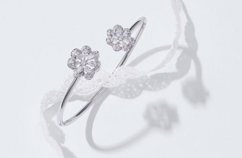 Браслет Chopard Precious Lace Mini-Froufrou из белого золота с бриллиантами