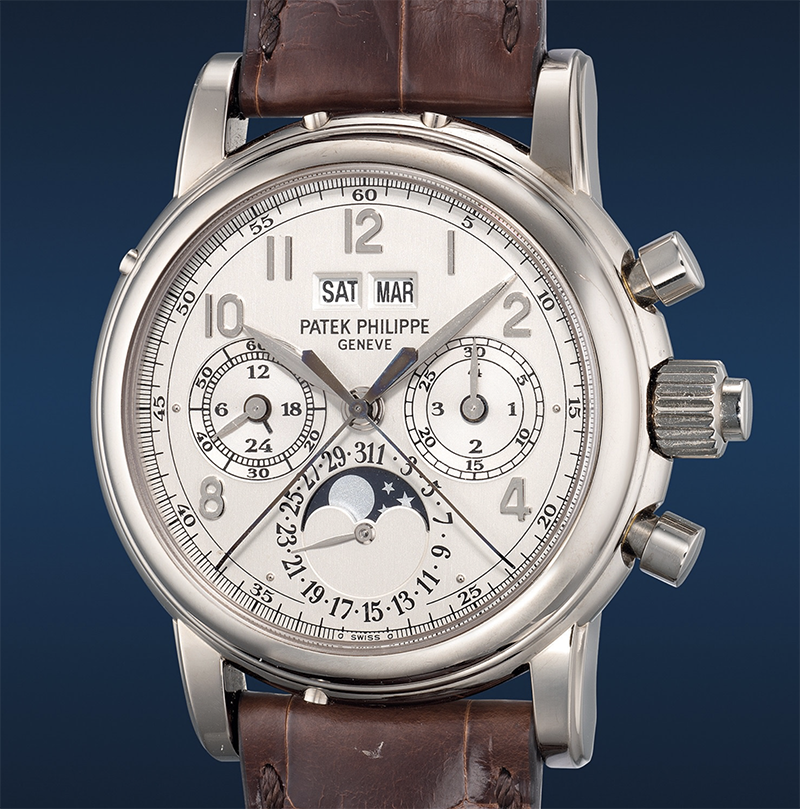 Хронограф Patek Philippe Ref. 5004G-013 в 36 мм корпусе из белого золота