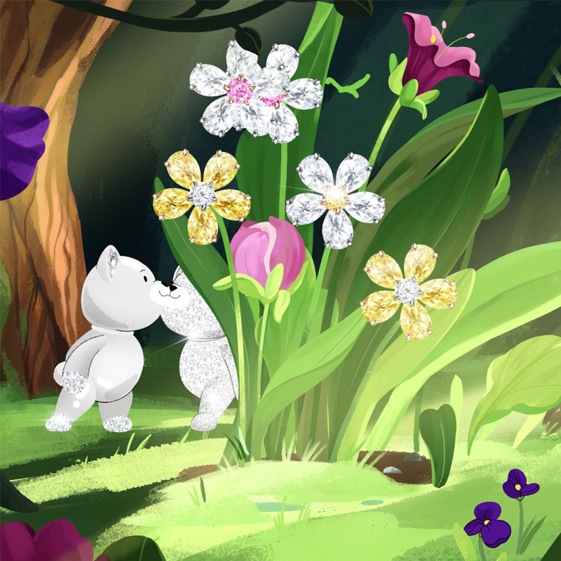 Серьги Mercury Flower