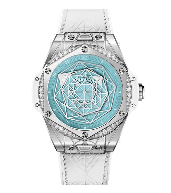 Лимитированные часы Hublot Big Bang One Click Sang Bleu Steel Turquoise Special Edition, созданные в соавторстве с татуировщиком Максимом Буши