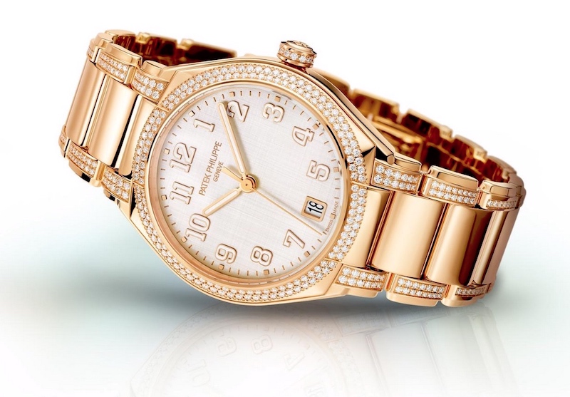 Часы Patek Philippe Twenty~4 Ref. 7300/1200R в 36 мм корпусе из розового золота с бриллиантами на безеле и браслете