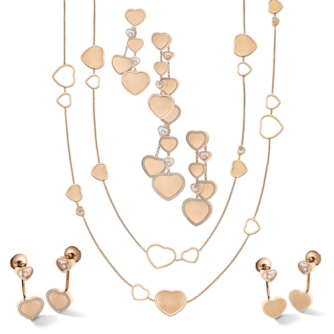 Украшения Chopard из коллекции Golden Hearts 