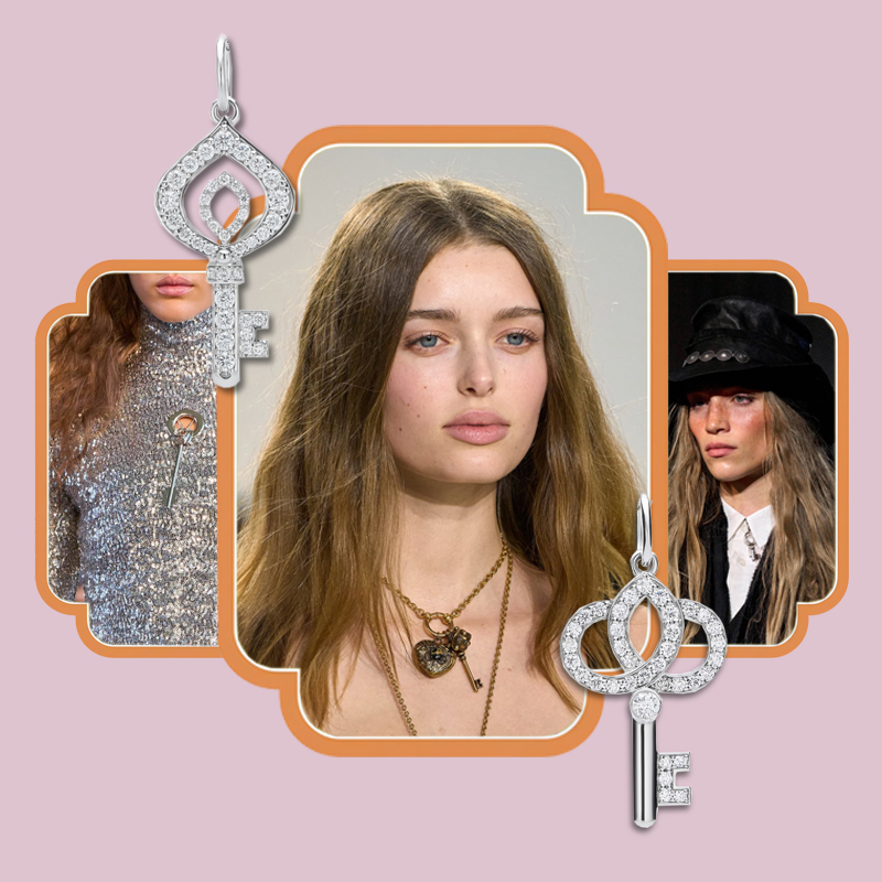 На фото: модели с показов Rabanne, Chloe, Ann Demeulemeester осень-зима 2025/26 || кулоны Mercury Classic На фото: модели с показов Rabanne, Chloe, Ann Demeulemeester осень-зима 2025/26 || кулоны Mercury Classic