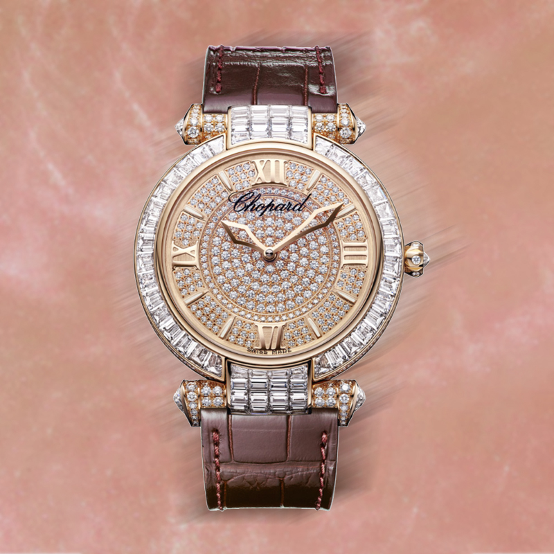 Часы Chopard Imperiale в 40 мм корпусе из розового золота с бриллиантами