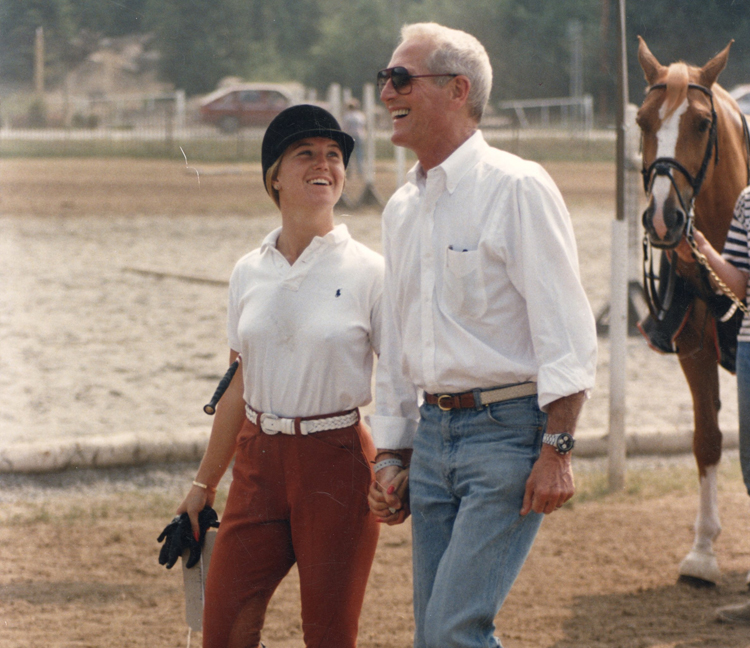 Clea Newman and Paul Newman, circa 1984 credit Clea Newman Soderlund.jpg