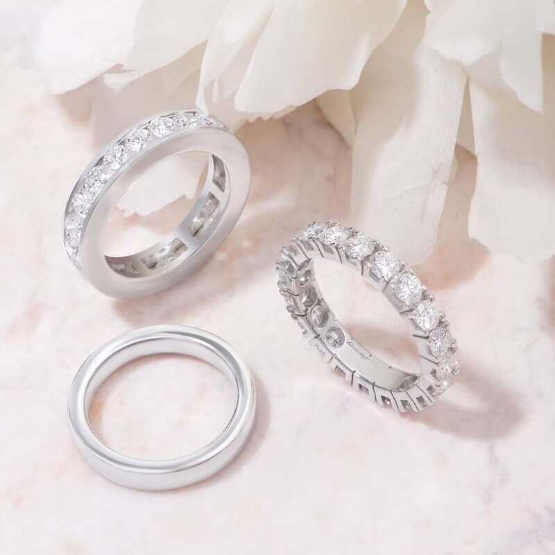 Кольца Mercury Classic из белого золота с бриллиантами