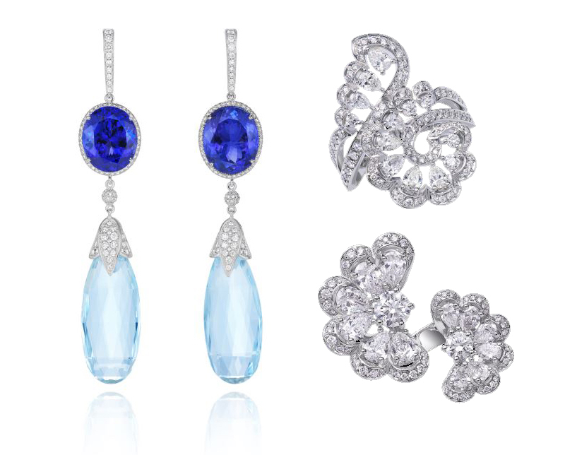 Серьги Temptations и кольца Precious Lace, все Chopard