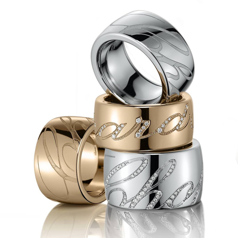 Кольца Chopard Chopardissimo из белого и розового золота с бриллиантами Кольца Chopard Chopardissimo из белого и розового золота с бриллиантами