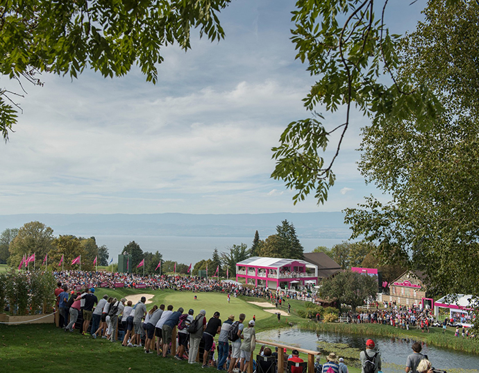 18 лунка чемпионата Evian при поддержке Rolex